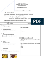 Lesson Plan For MTB Mle