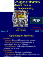 Network Flow & Linear Programming: Jeff Edmonds York University