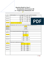 I.A.-1 Question Bank EM-3 (Answers)