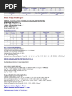 Beam Design Detail Report: Material and Design Data