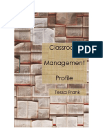 Classroom Management Profile