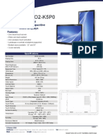 I32ZD-O2-K5P0: Large Format Projected Capacitive Touch Displays