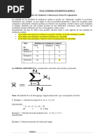 8° Matemática Estadística Medidas