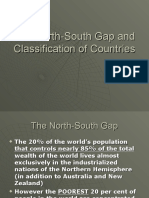 The North-South Gap and Classification of Countries