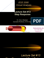 ECE 2300 Circuit Analysis: Lecture Set #13 Step Response