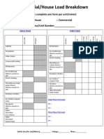 New KW Connected Load Breakdown Sheet Electric