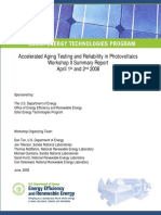 Accelerated Aging Report 2008