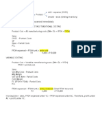 NOTES Variable Costing