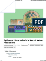 Python AI - How To Build A Neural Network & Make Predictions - Real Python