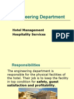 Engineering Department: Hotel Management Hospitality Services