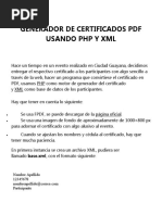 Generador de Certificados PDF Usando PHP y Mmysql