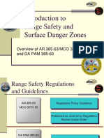 Introduction To Range Safety and Surface Danger Zones: Overview of AR 385-63/MCO 3570.1B and DA PAM 385-63