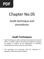 Chapter No.05: Audit Technique and Procedures