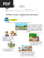 The Effect of Living in A Healthful School and Community: Health 6