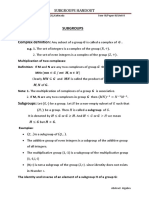 SUBGROUPS