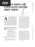 The Doctrine and Covenants and The First Vision: What You'll Learn To Do