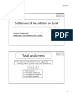 7 Settlement of Foundaiton On Sand