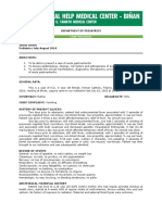 Department of Pediatrics: Case Protocol