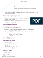 Exponents and Powers Notes