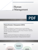 Strategic Human Resource Management