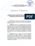 A Resolution Adopting The Amendments To The Rules Enabling The Net-Metering Programforrenewableenergy