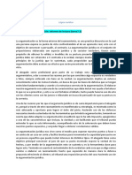 Informe de Lectura - Argumentación Jurídica (Unidad 7)