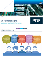 Citi Payments Insights Demo