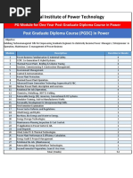 Jindal Institute of Power Technology: Post Graduate Diploma Course (PGDC) in Power