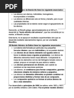 El Modelo Atómico de Demócrito Tiene Los Siguiente Enunciados