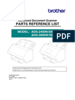 Parts Reference List: MODEL: ADS-2400N/3000N ADS-2800W/3600W