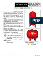 Technical Data: Vertical and Horizontal Bladder Tanks Model VFT ASME Sec - VIII Div.1 - U-1A