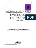 Technology and Livelihood Education: Learning Activity Sheet