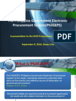 The Philippine Government Electronic Procurement System (Philgeps)