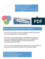 Laws Relating To Indian Citizenship