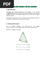 Teorema Del Coseno o de Los Cosenos