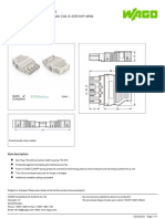 Data Sheet - Item Number: 770-135 Plug With Strain Relief Housing 5-Pole Cod. A 4,00 MM White