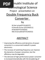 Jayamukhi Institute of Technological Science Double Frequency Buck Converter