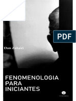 Fenomenologia para Iniciantes by Dan Zahavi