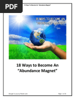 18 Ways To Become An Abundance Magnet