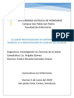 Diseño y Presentación de La Labor Investigadora en Enfermería y Sus Aportes A La Investigación en Ciencias de La Salud