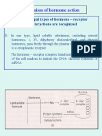 Mechanism of Hormone Action: Two Principal Types of Hormone - Receptor Interactions Are Recognized I