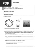 Plant Transport
