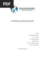 Sociedades Mercantiles en Venezuela Infografia