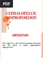 Cephalo Pelvic Dispoportion