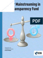 Gender Mainstreaming in The Transparency Fund