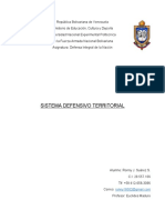 Sistema Defensivo Territorial de La República Bolivariana de Venezuela