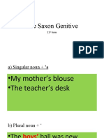 The Saxon Genitive