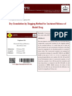 Dry Granulation by Slugging Method For Sustained Release of Model Drug