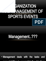 Organization and Management of Sports Events