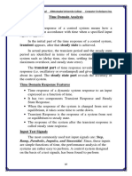 Time Domain Analysis (Introduction and First Order System)